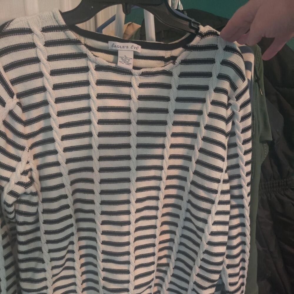 Other-stories Women's Black And White Sweater